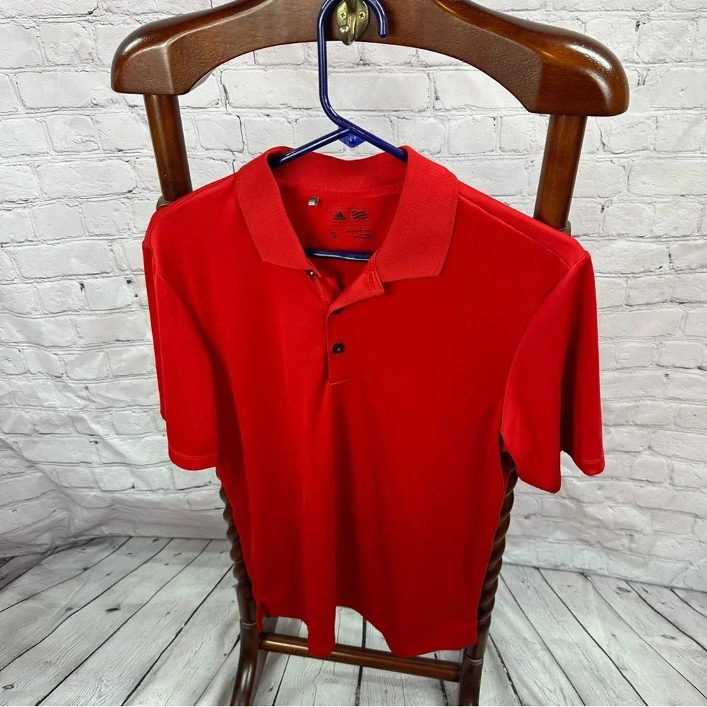 men's adidas polo size small athletic wear